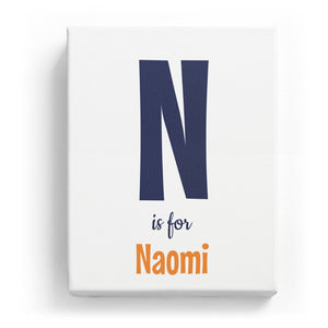 N is for Naomi - Cartoony