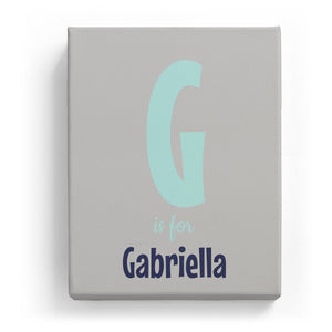 G is for Gabriella - Cartoony