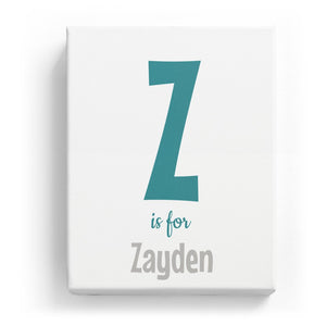 Z is for Zayden - Cartoony