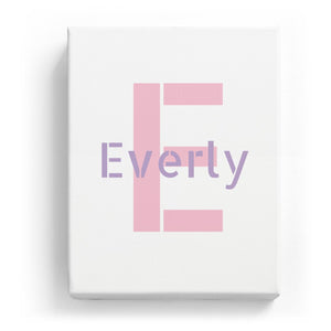 Everly Overlaid on E - Stylistic