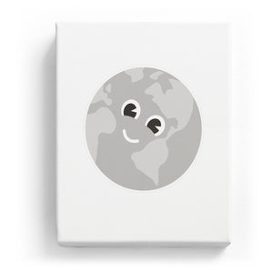Earth with a Face - No Background (Mirror Image)
