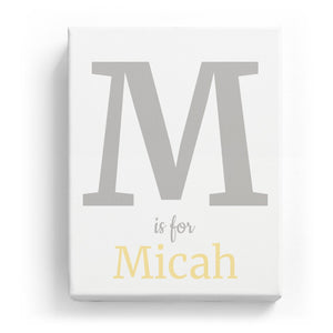 M is for Micah - Classic