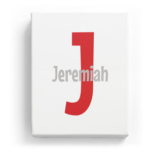 Jeremiah Overlaid on J - Cartoony