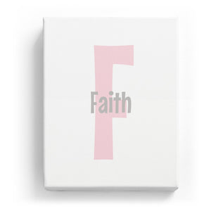 Faith Overlaid on F - Cartoony