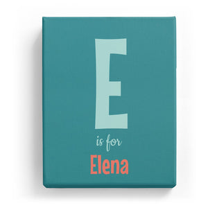E is for Elena - Cartoony
