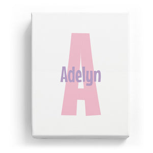 Adelyn Overlaid on A - Cartoony
