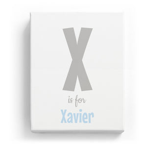 X is for Xavier - Cartoony