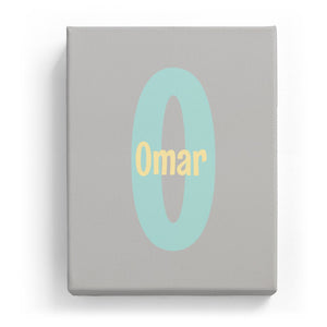Omar Overlaid on O - Cartoony