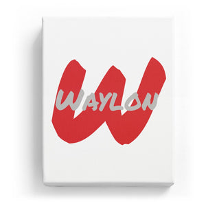 Waylon Overlaid on W - Artistic