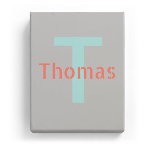 Thomas Overlaid on T - Stylistic