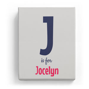 J is for Jocelyn - Cartoony