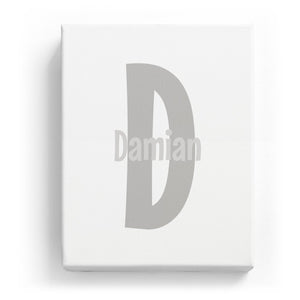 Damian Overlaid on D - Cartoony