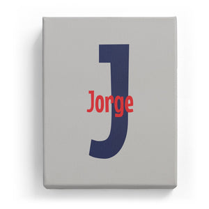 Jorge Overlaid on J - Cartoony