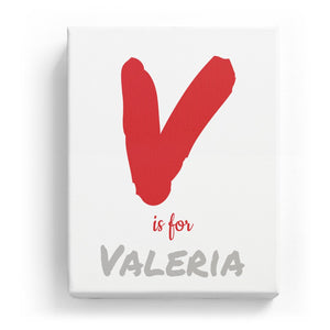 V is for Valeria - Artistic