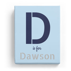 D is for Dawson - Stylistic
