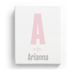 A is for Arianna - Cartoony