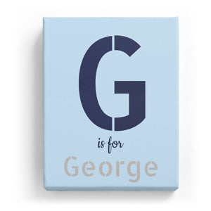 G is for George - Stylistic