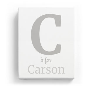 C is for Carson - Classic