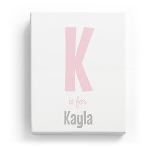 K is for Kayla - Cartoony