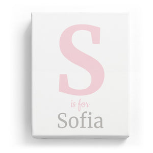 S is for Sofia - Classic