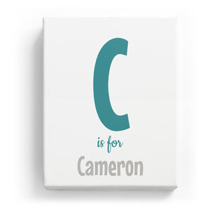 C is for Cameron - Cartoony