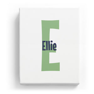 Ellie Overlaid on E - Cartoony