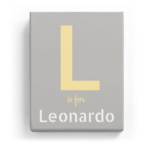 L is for Leonardo - Stylistic