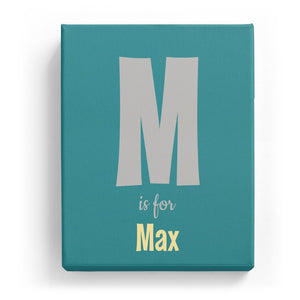 M is for Max - Cartoony