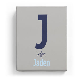 J is for Jaden - Cartoony