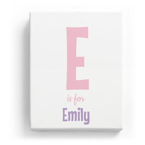 E is for Emily - Cartoony