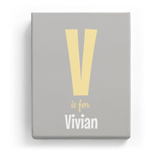 V is for Vivian - Cartoony