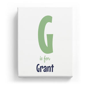 G is for Grant - Cartoony