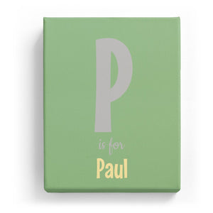 P is for Paul - Cartoony