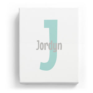 Jordyn Overlaid on J - Cartoony