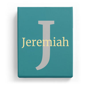 Jeremiah Overlaid on J - Classic