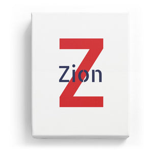 Zion Overlaid on Z - Stylistic