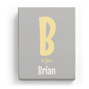 B is for Brian - Cartoony