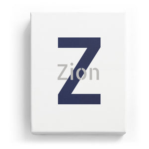 Zion Overlaid on Z - Stylistic