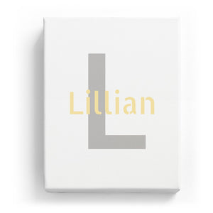 Lillian Overlaid on L - Stylistic