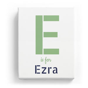 E is for Ezra - Stylistic