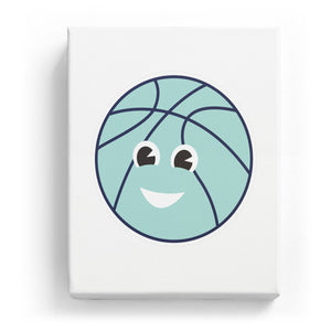 Basketball with a Face - No Background (Mirror Image)