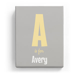 A is for Avery - Cartoony