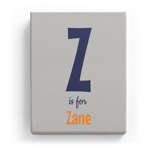 Z is for Zane - Cartoony