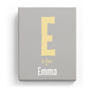 E is for Emma - Cartoony