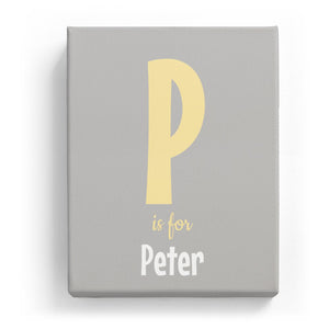 P is for Peter - Cartoony