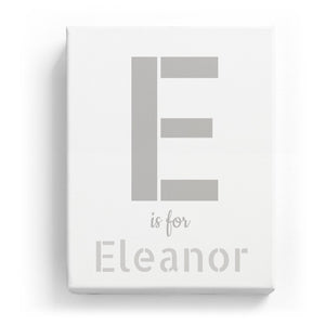 E is for Eleanor - Stylistic