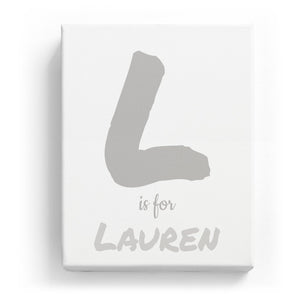 L is for Lauren - Artistic