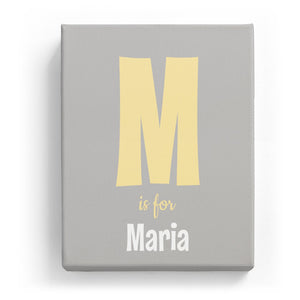 M is for Maria - Cartoony