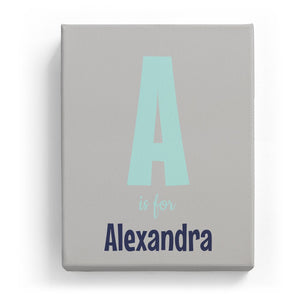 A is for Alexandra - Cartoony