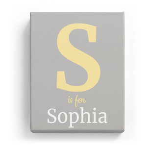 S is for Sophia - Classic